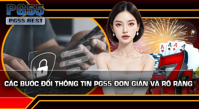 Các bước Đổi Thông Tin PG55 đơn giản và rõ ràng